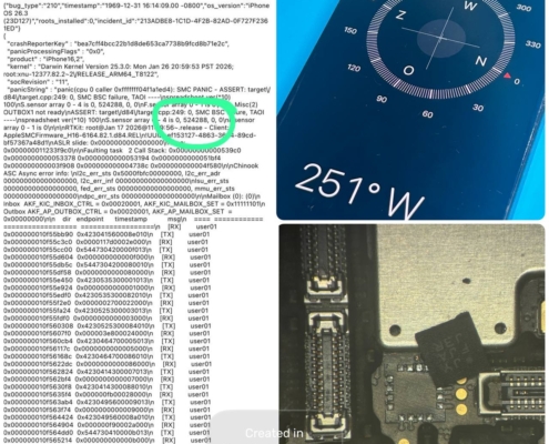 Reparatie iPhone 13 Pro moederbord gyroscoop chip